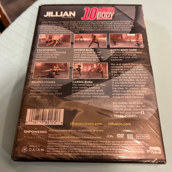 2/$10 Jillian Michaels exercise Program DVD 10 minute body transformation new - Picture 3 of 4